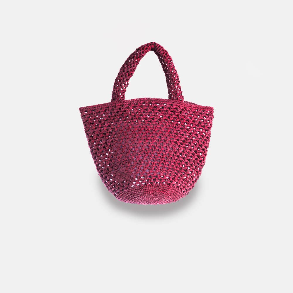 Kapity Lacy SS23 - Panier classique en raphia ajouré - Sans-Arcidet