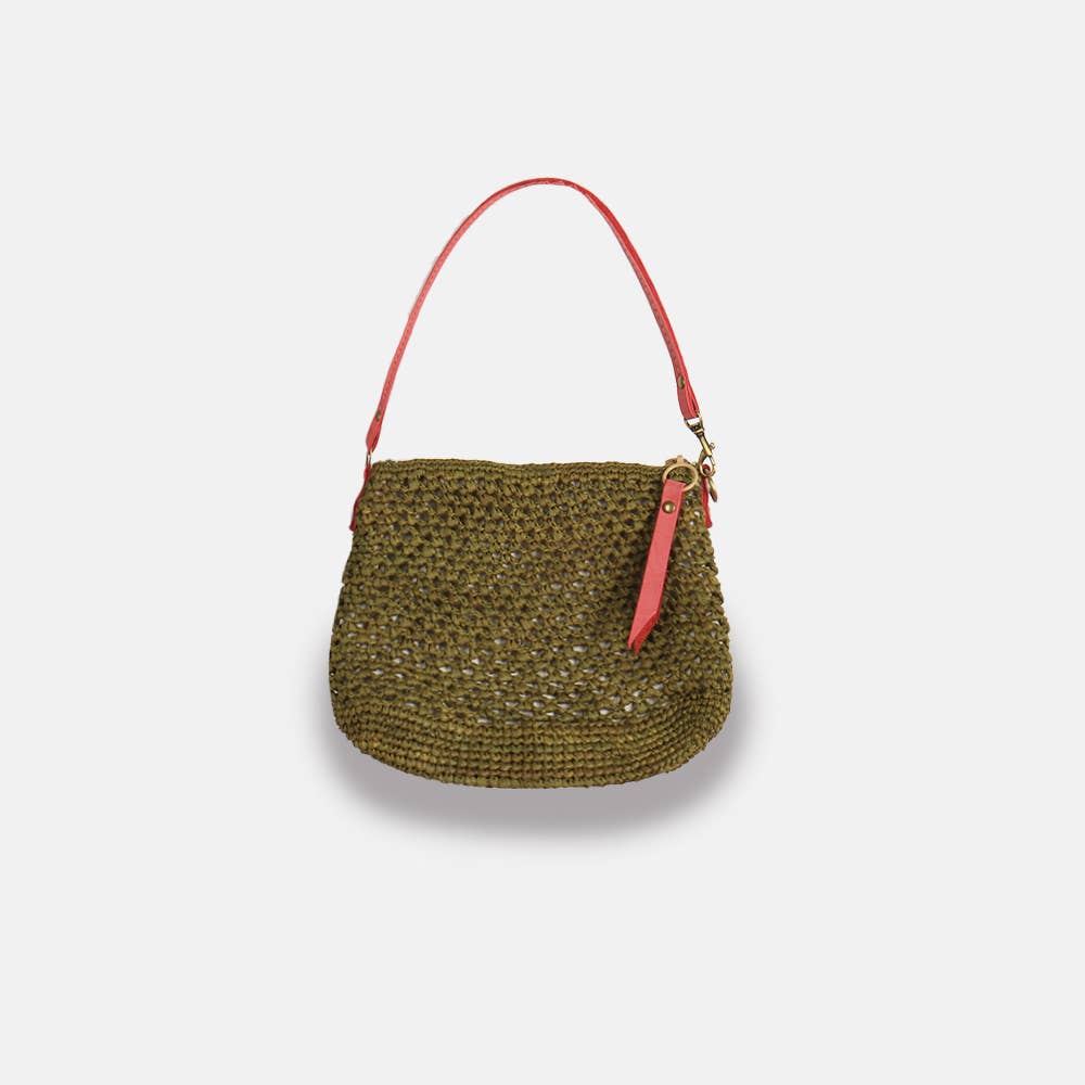 Balagan Lacy SS23 - Sac à bandoulière en raphia ajouré - Sans-Arcidet