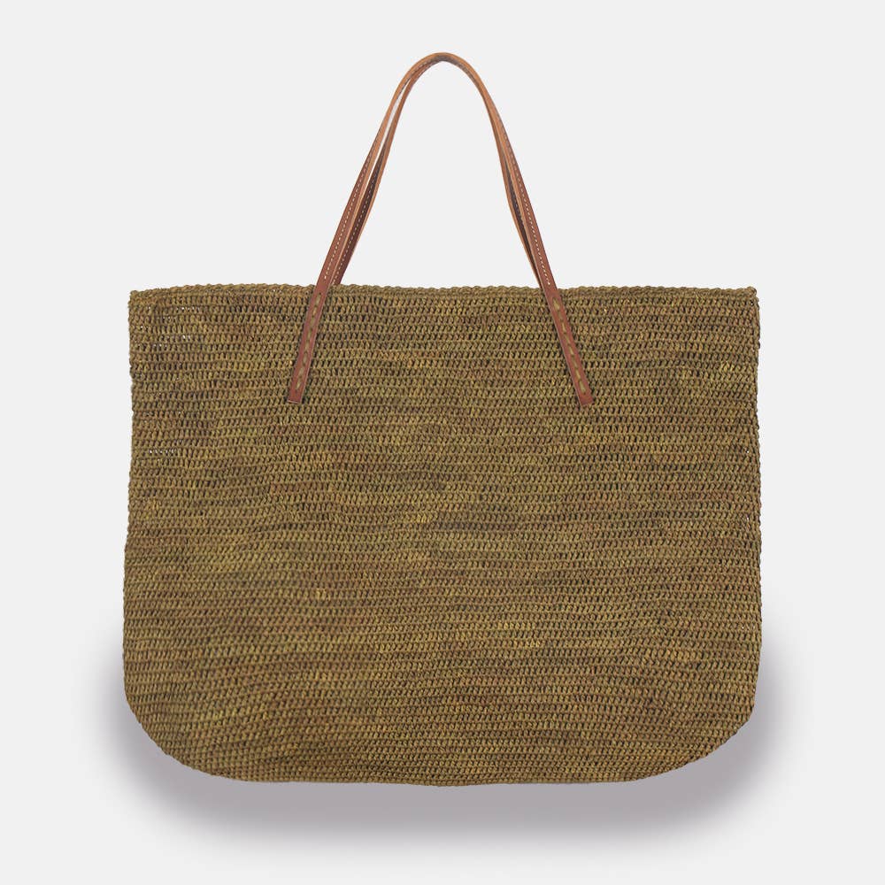 Beby MA-C SS23 - Panier classique en raphia à mailles serrées - Sans-Arcidet