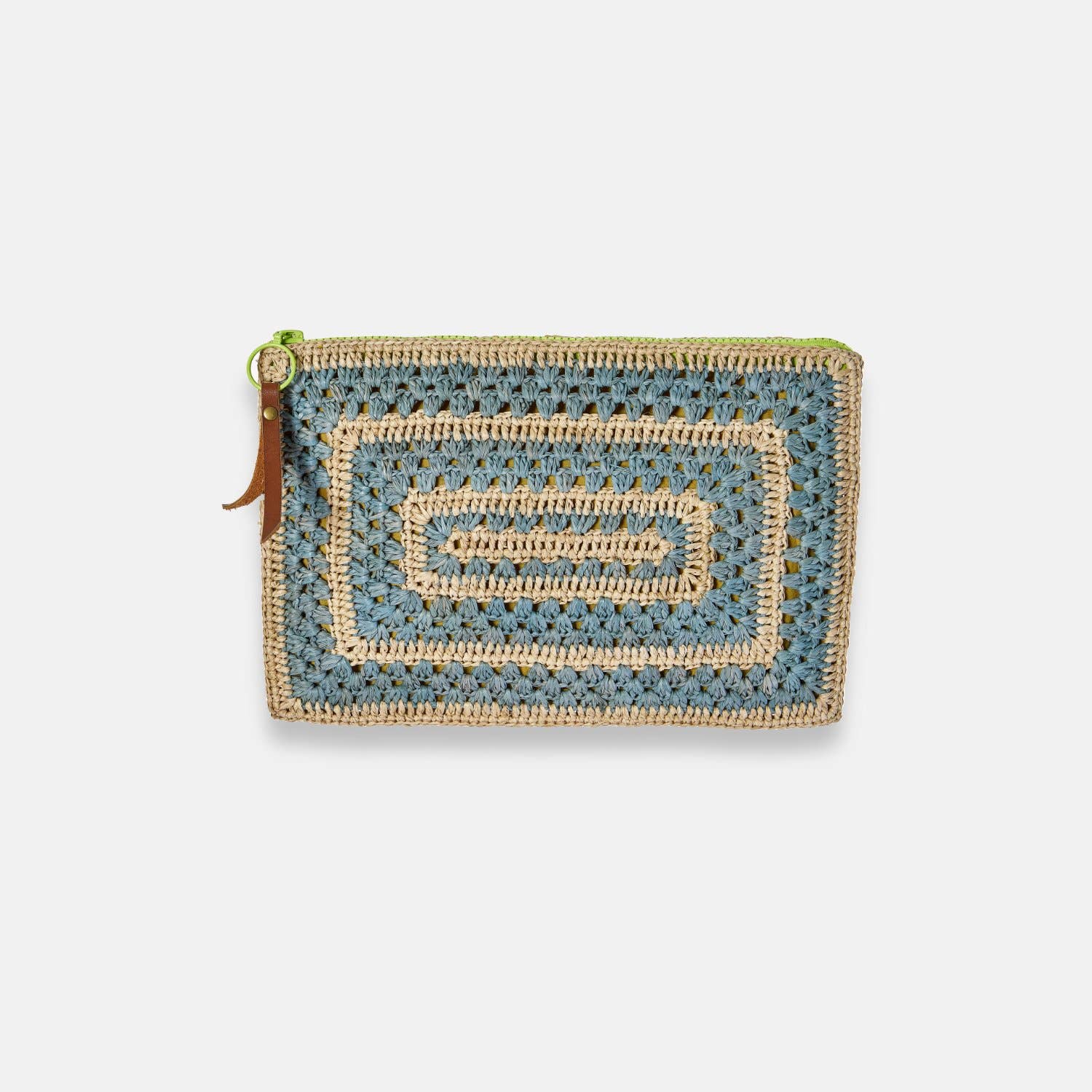 COCO POCKET SS24 - Pochette en raphia bicolore - Sans-Arcidet