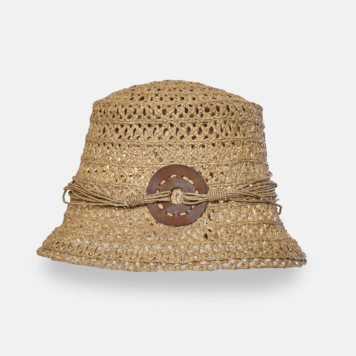 ARLETTE BOB SS24 - Chapeau en raphia Bucket - Sans-Arcidet