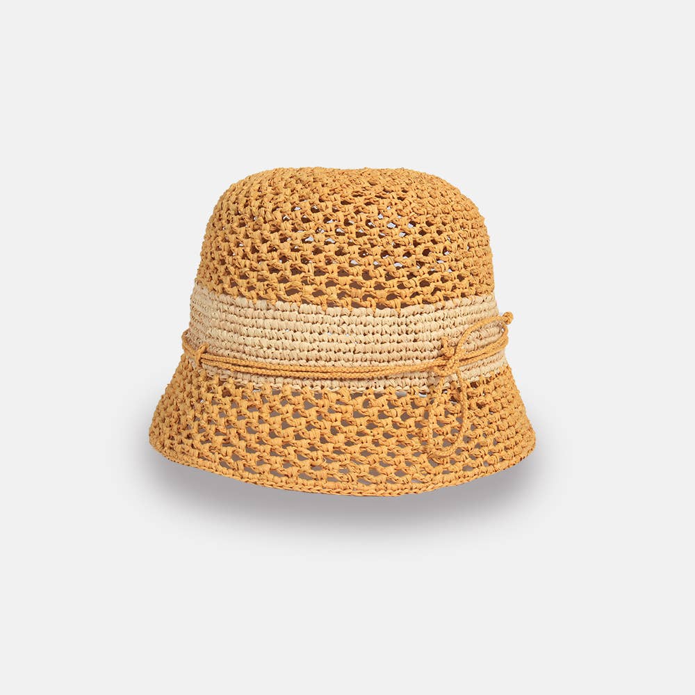 Marseille - Bonnet en raphia bicolore - Sans-Arcidet