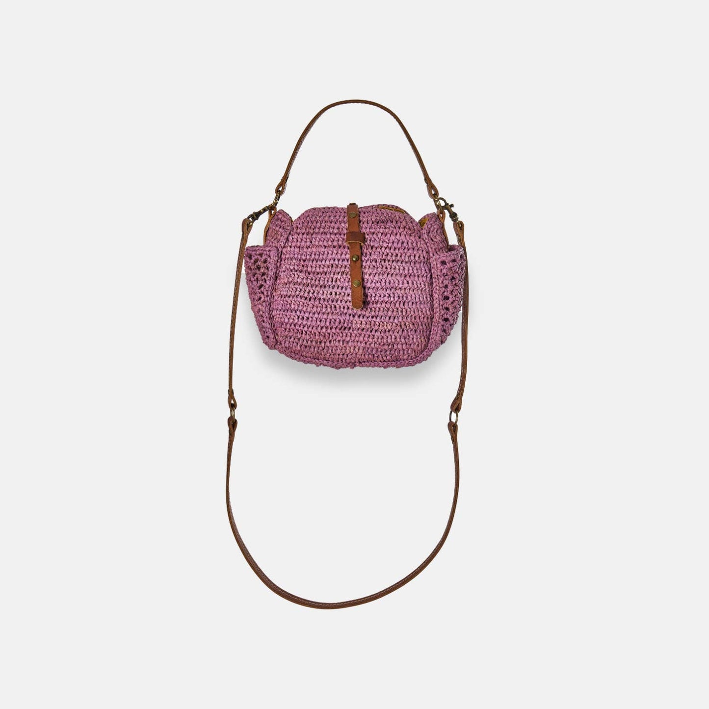 SAM MINI SS24 - Mini sac à bandoulière en raphia