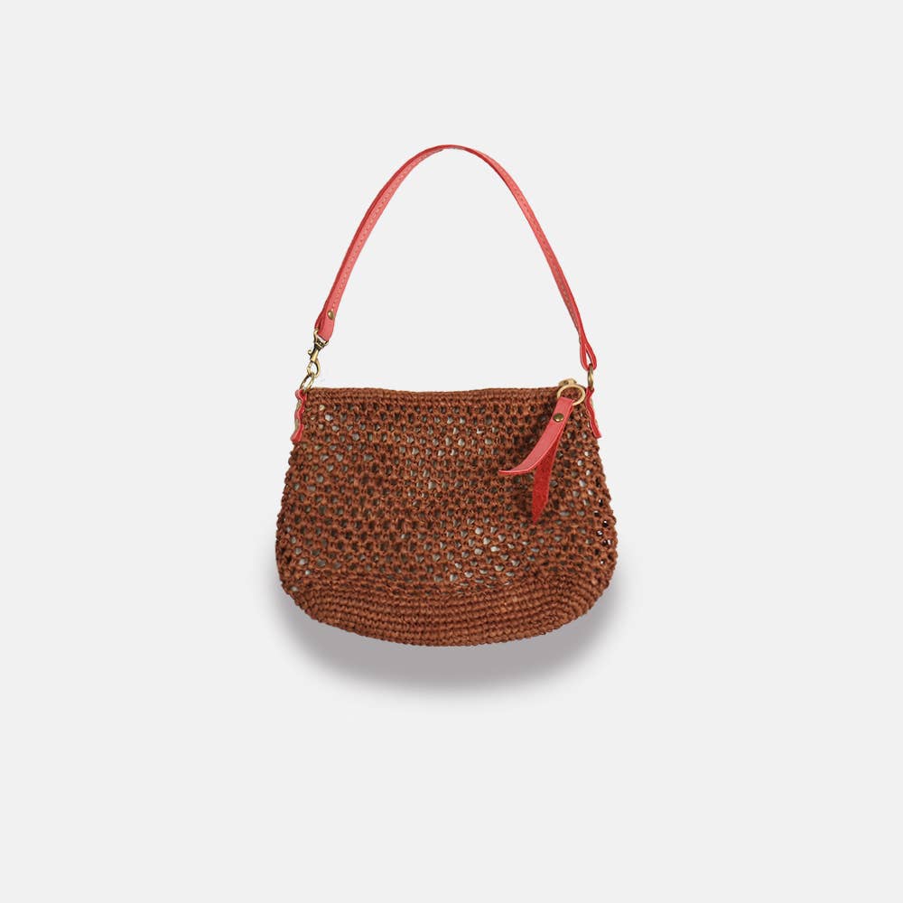Balagan Lacy SS23 - Sac à bandoulière en raphia ajouré - Sans-Arcidet