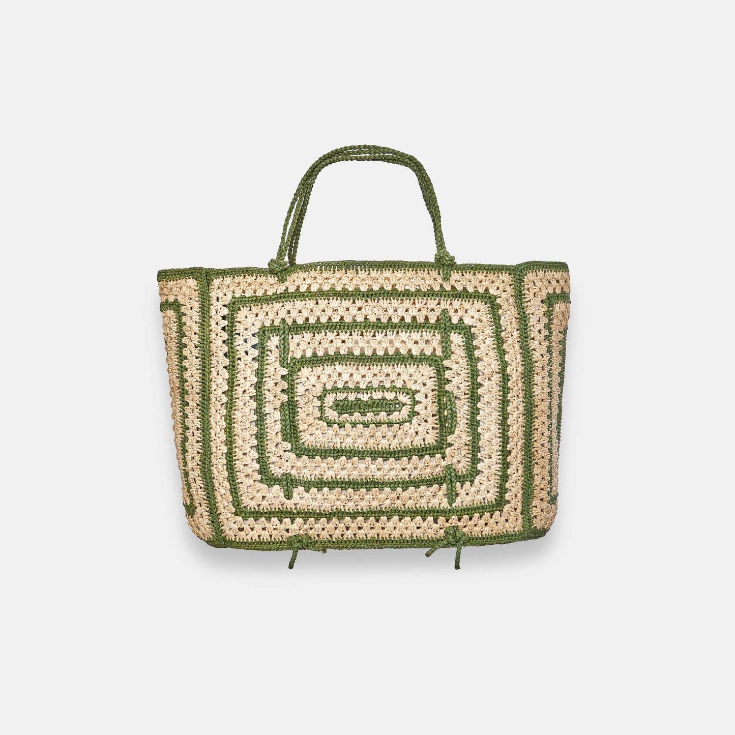 COCO BAG SS24 - Sac fourre-tout en raphia bicolore - Sans-Arcidet