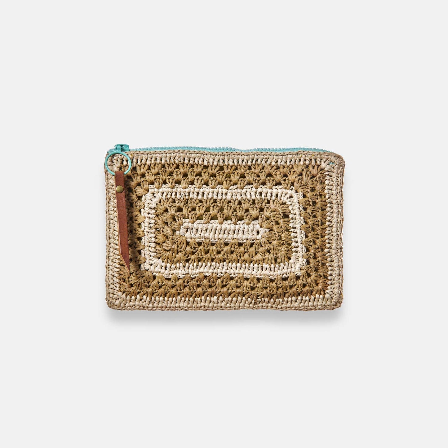 COCO POCKET SS24 - Pochette en raphia bicolore