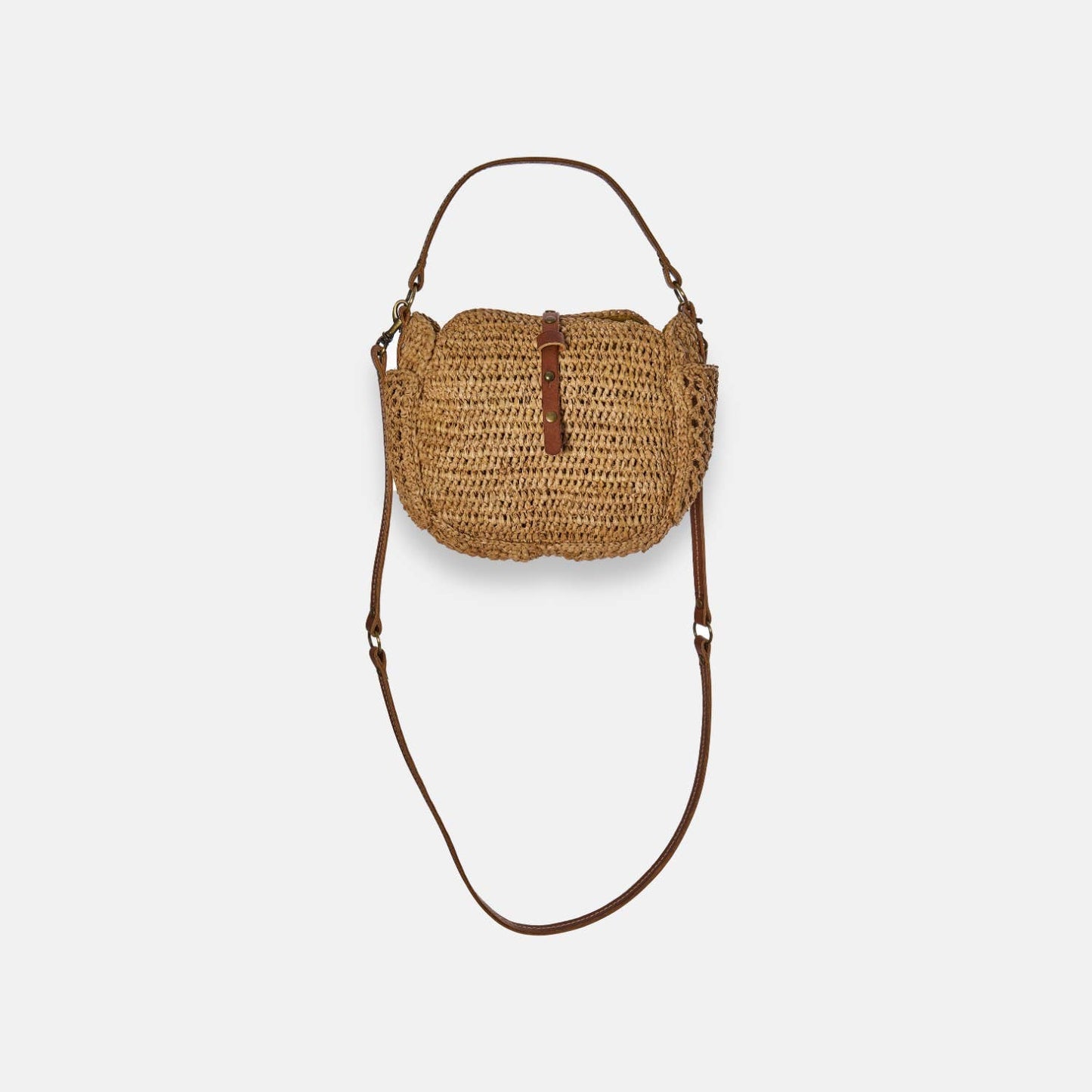 SAM MINI SS24 - Mini sac à bandoulière en raphia