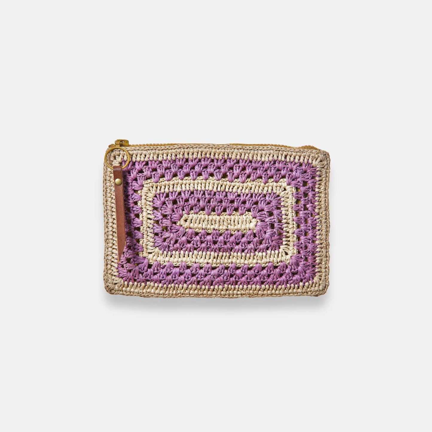 COCO POCKET SS24 - Pochette en raphia bicolore