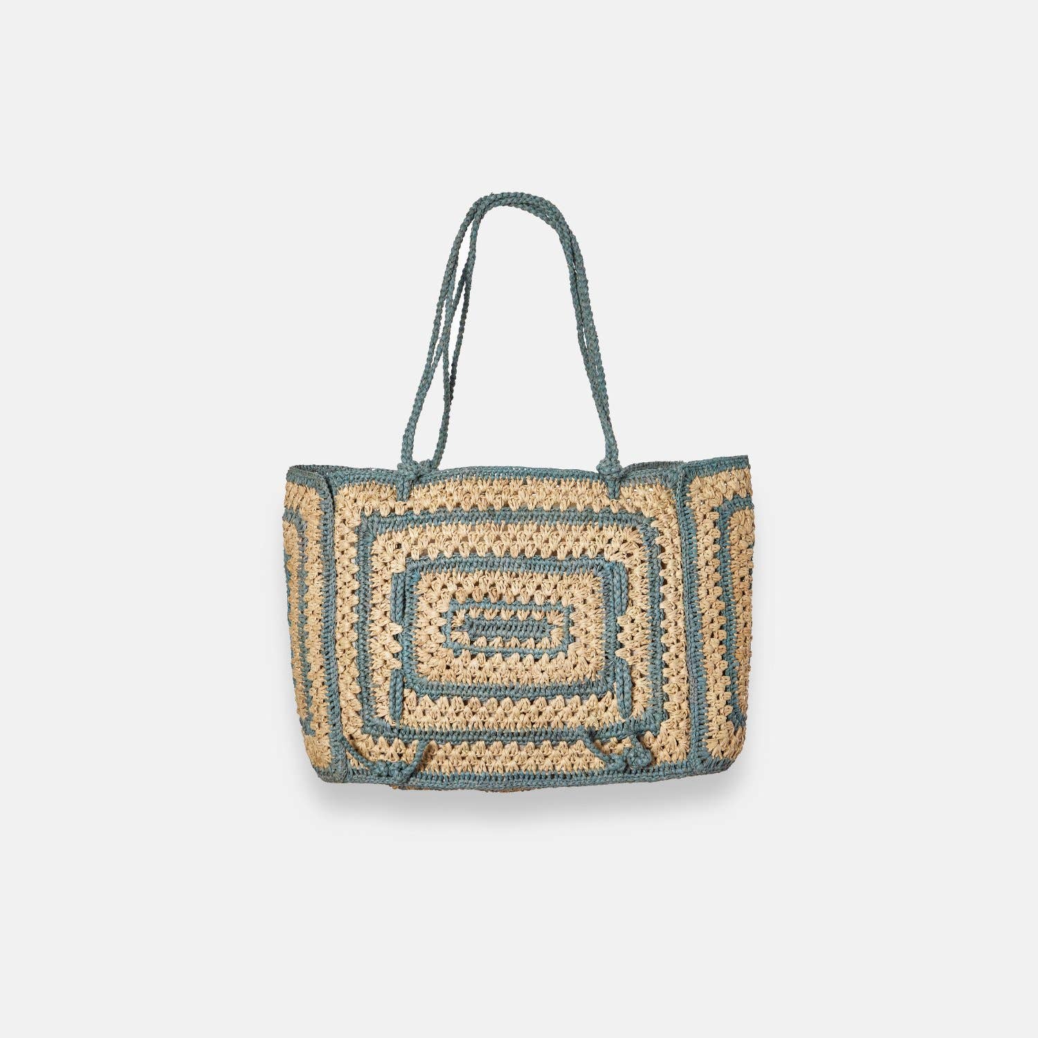 COCO BAG SS24 - Sac fourre-tout en raphia bicolore - Sans-Arcidet
