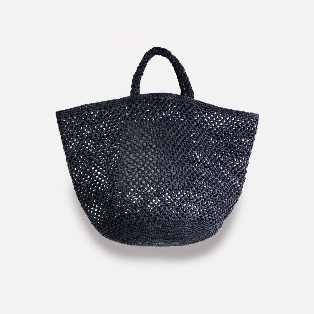 Kapity Lacy SS23 - Panier classique en raphia ajouré - Sans-Arcidet