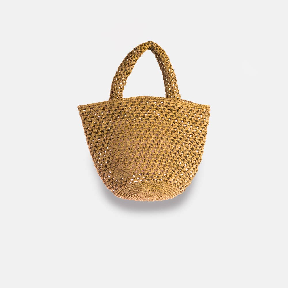 Kapity Lacy SS23 - Panier classique en raphia ajouré - Sans-Arcidet