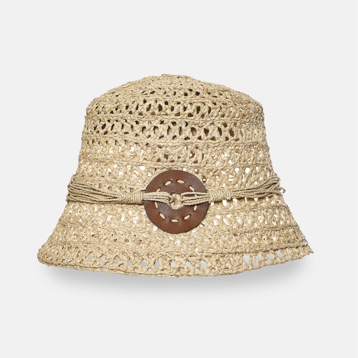 ARLETTE BOB SS24 - Chapeau en raphia Bucket - Sans-Arcidet