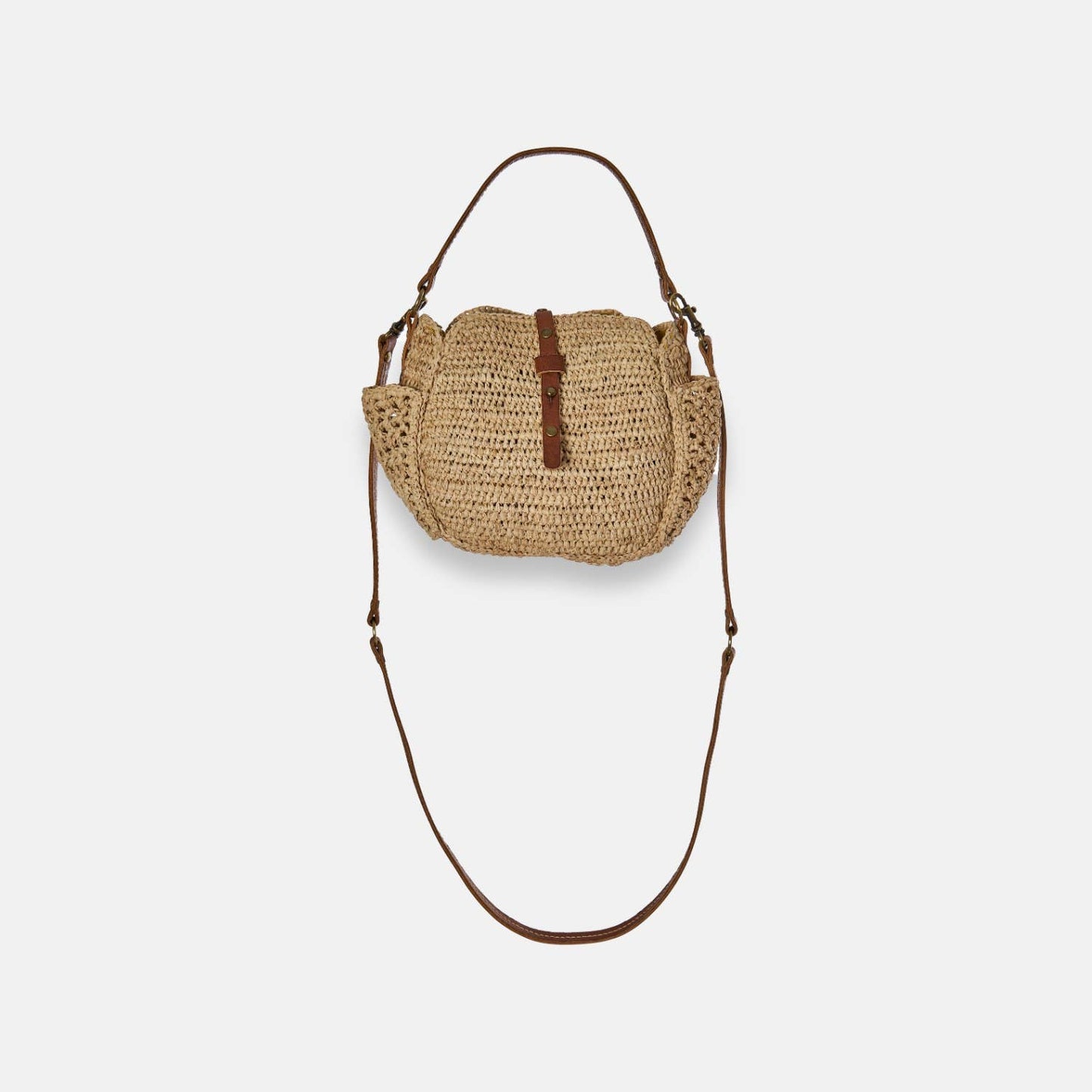 SAM MINI SS24 - Mini sac à bandoulière en raphia