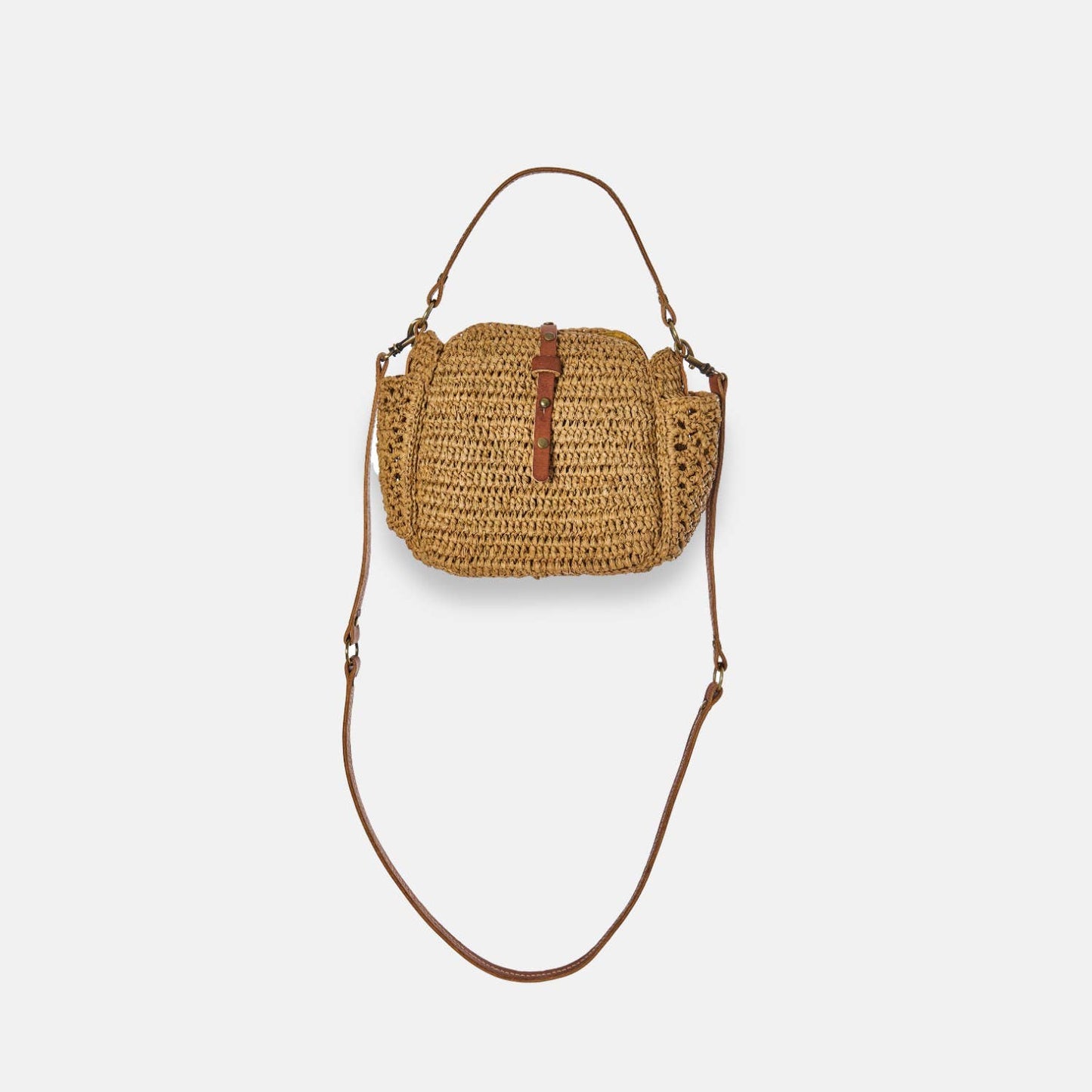 SAM MINI SS24 - Mini sac à bandoulière en raphia