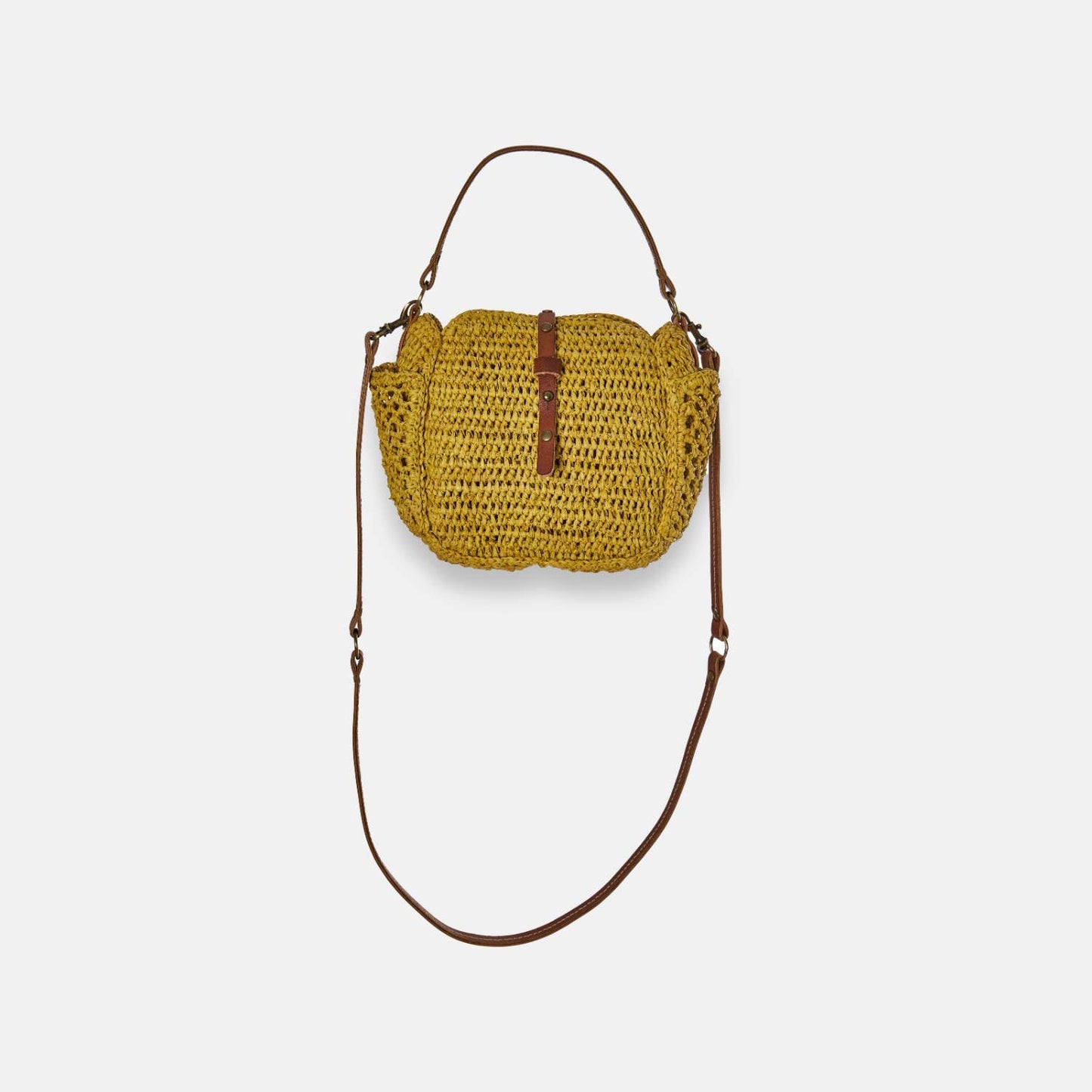 SAM MINI SS24 - Mini sac à bandoulière en raphia