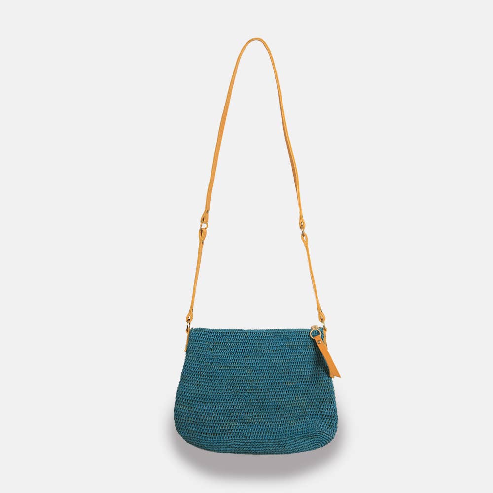 Balagan MA SS23 - Sac à bandoulière en raphia à mailles serrées