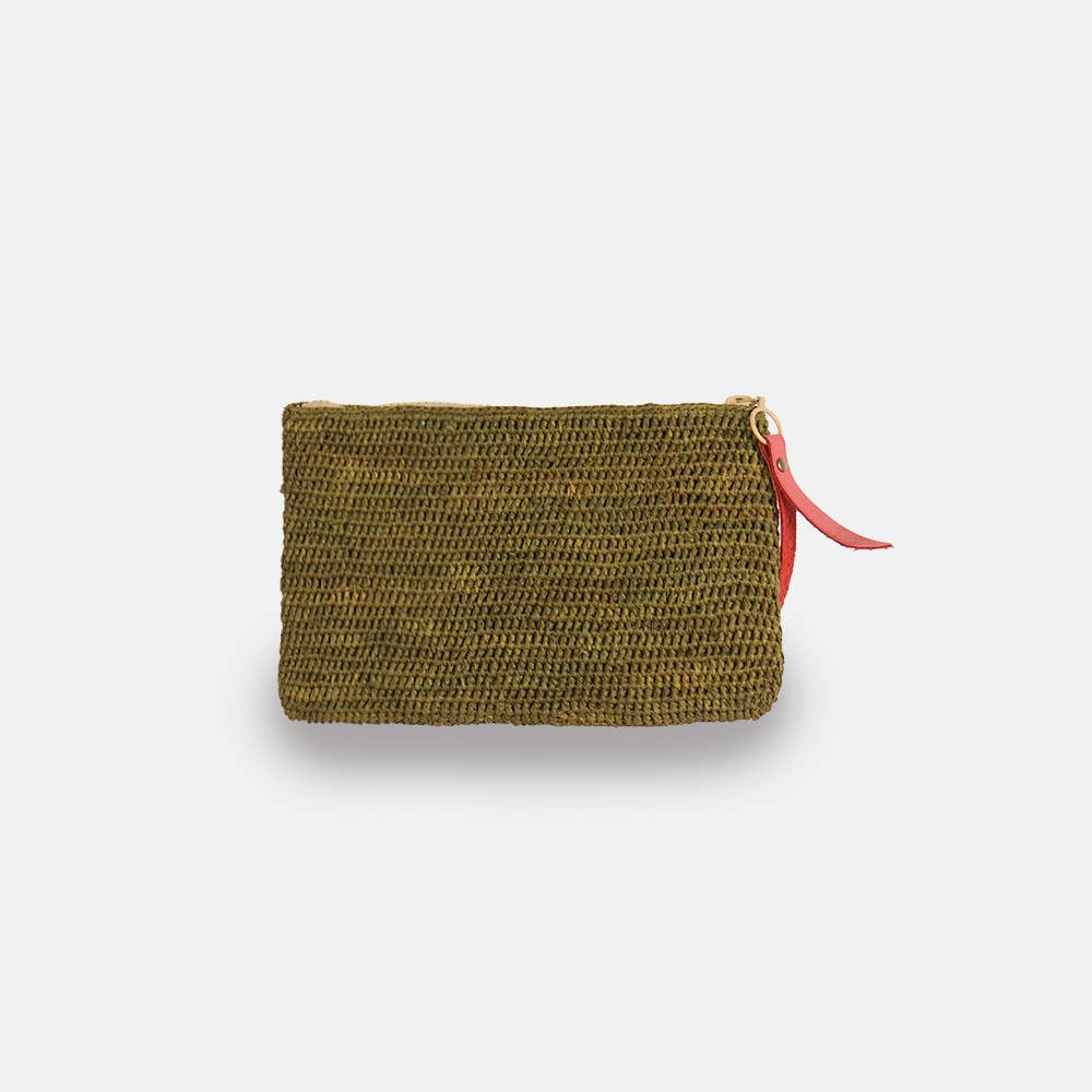 River MA SS23 - Pochette en raphia à mailles serrées - Sans-Arcidet
