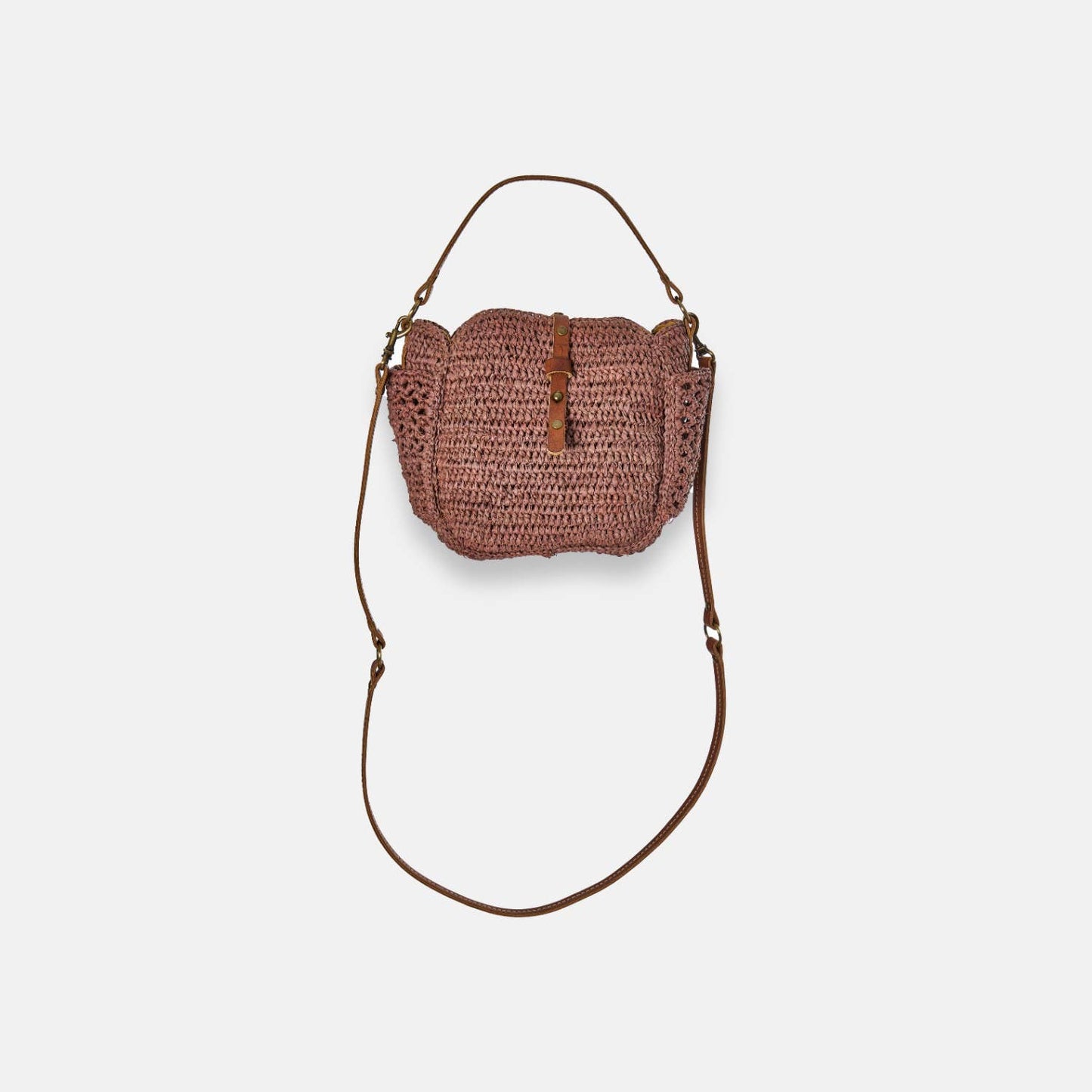 SAM MINI SS24 - Mini sac à bandoulière en raphia