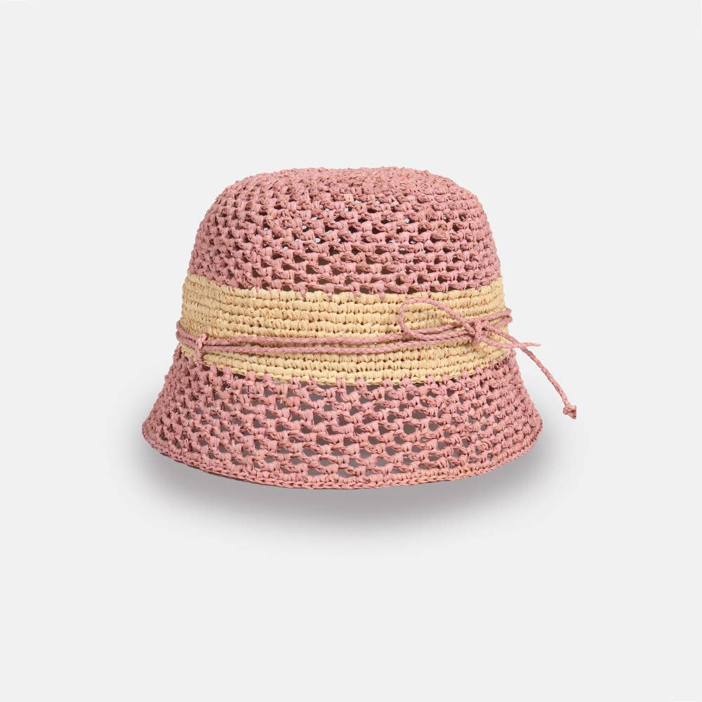 Marseille - Bonnet en raphia bicolore - Sans-Arcidet