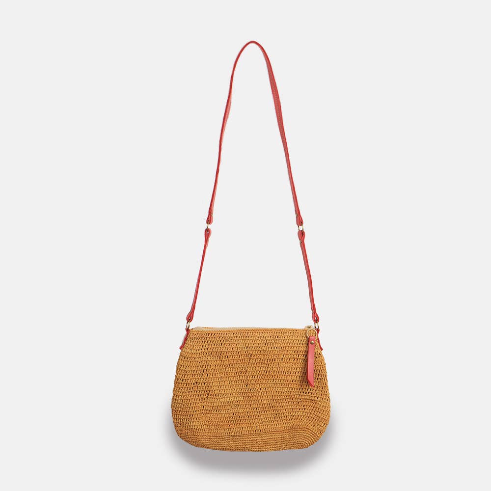 Balagan MA SS23 - Sac à bandoulière en raphia à mailles serrées
