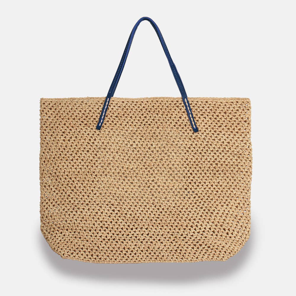 Beby Lacy SS23 - Panier classique en raphia ajouré - Sans-Arcidet