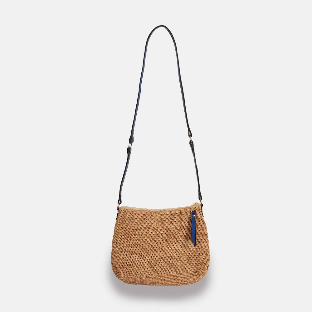 Balagan MA SS23 - Sac à bandoulière en raphia à mailles serrées