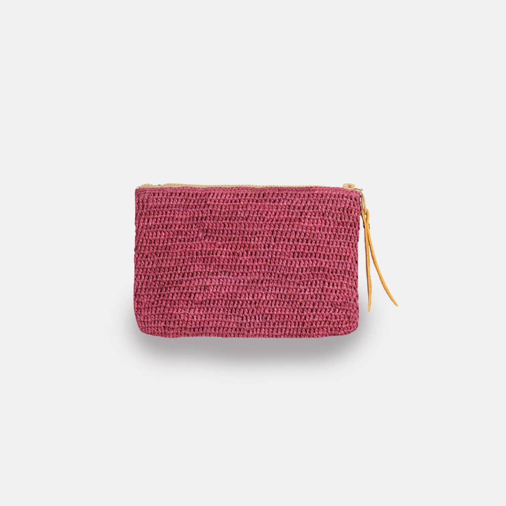 River MA SS23 - Pochette en raphia à mailles serrées - Sans-Arcidet