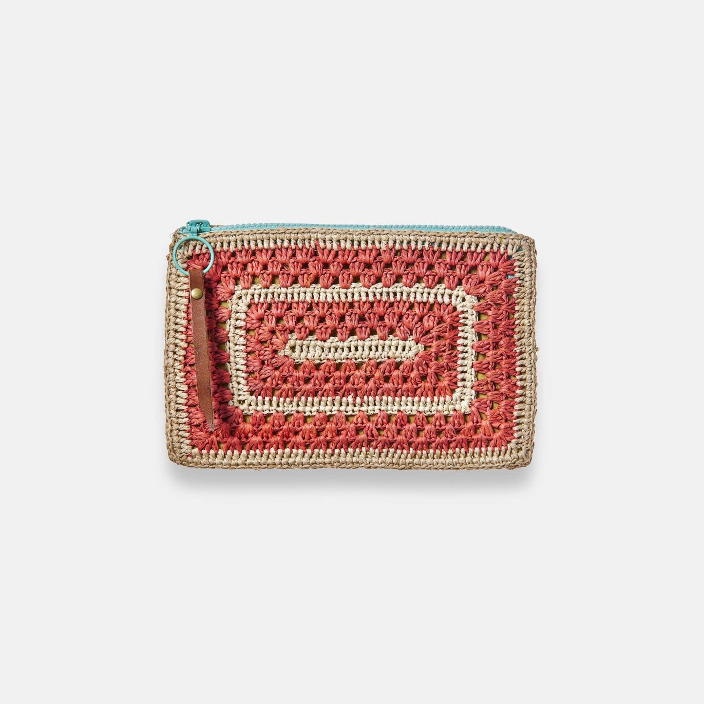 COCO POCKET SS24 - Pochette en raphia bicolore