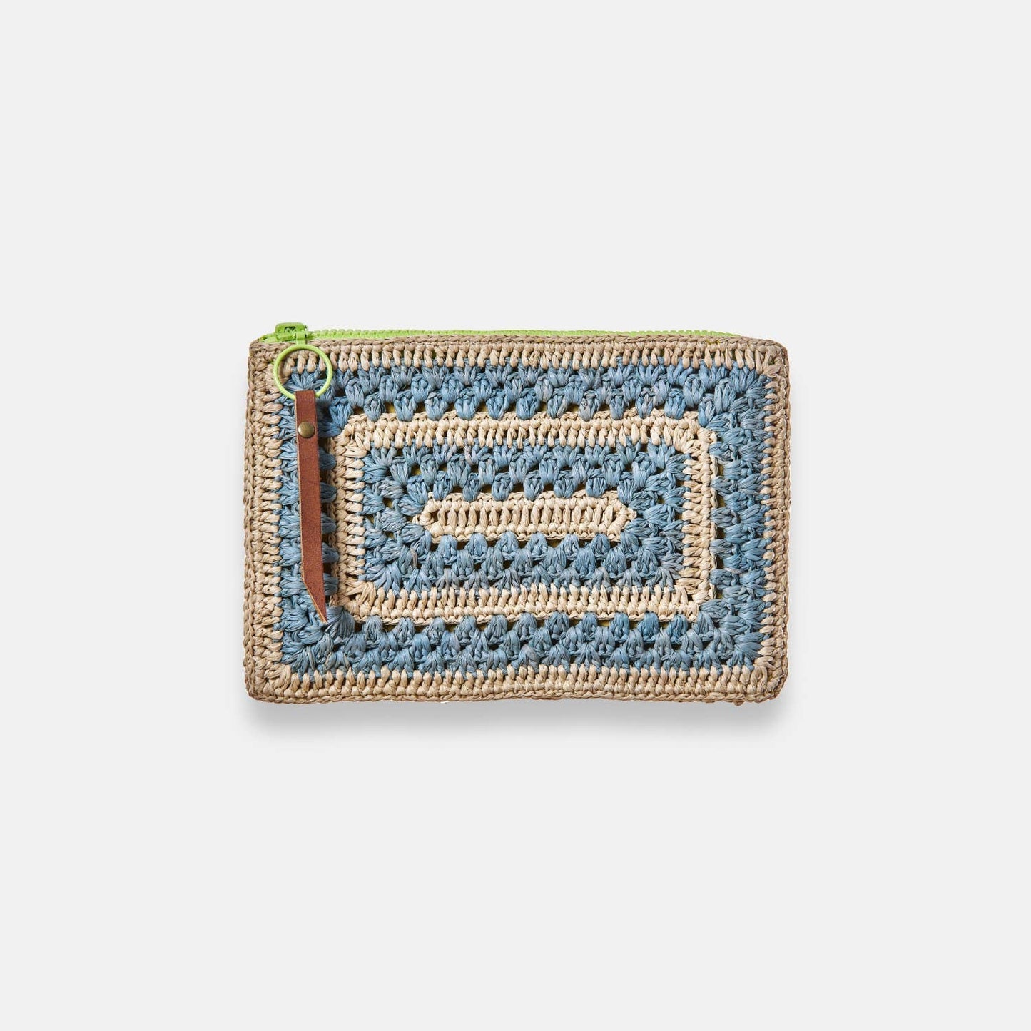 COCO POCKET SS24 - Pochette en raphia bicolore