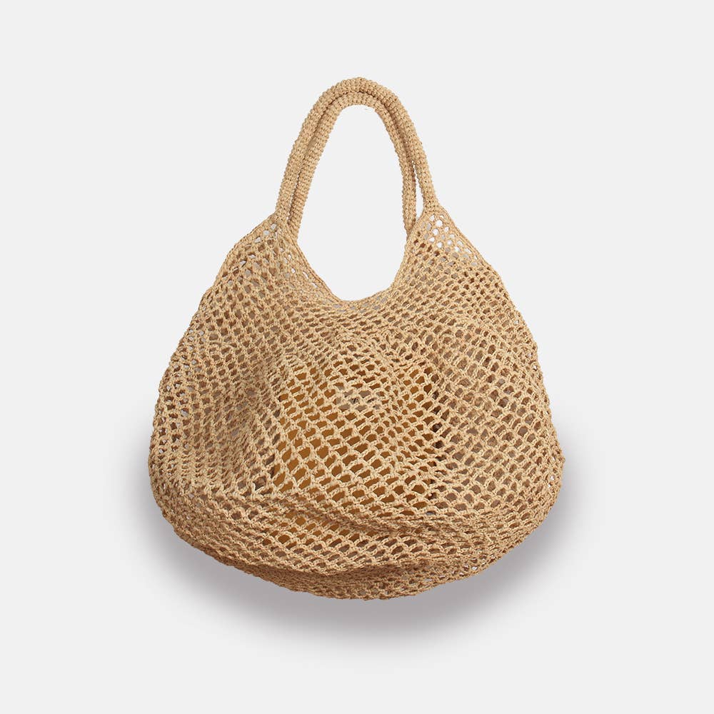 MAMABE SS24 - Sac à main en raphia ajouré