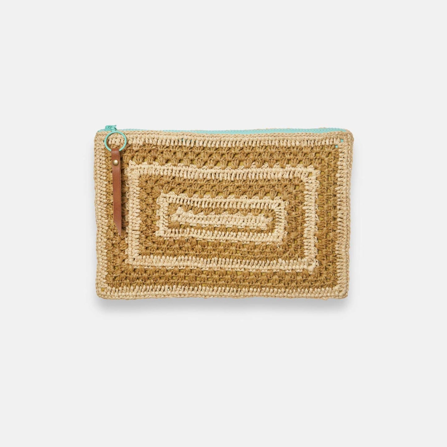 COCO POCKET SS24 - Pochette en raphia bicolore