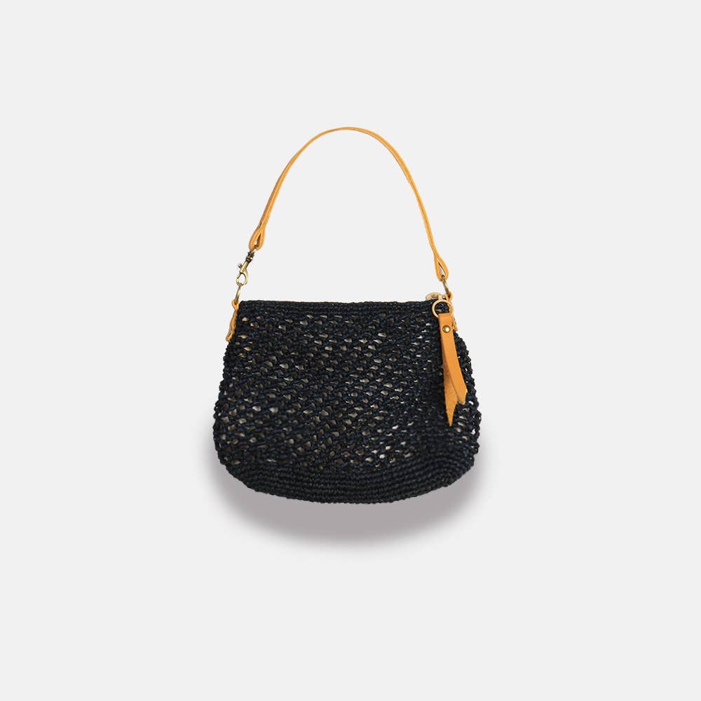 Balagan Lacy SS23 - Sac à bandoulière en raphia ajouré - Sans-Arcidet