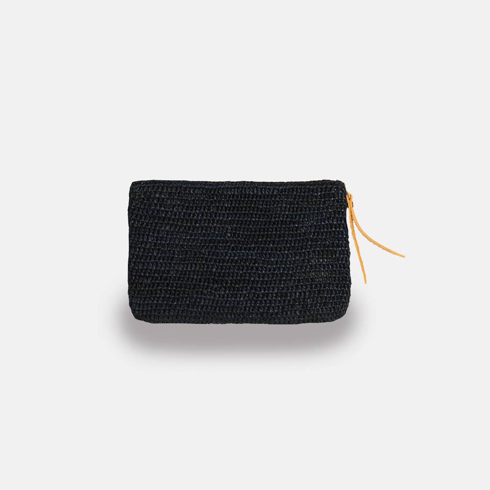 River MA SS23 - Pochette en raphia à mailles serrées - Sans-Arcidet