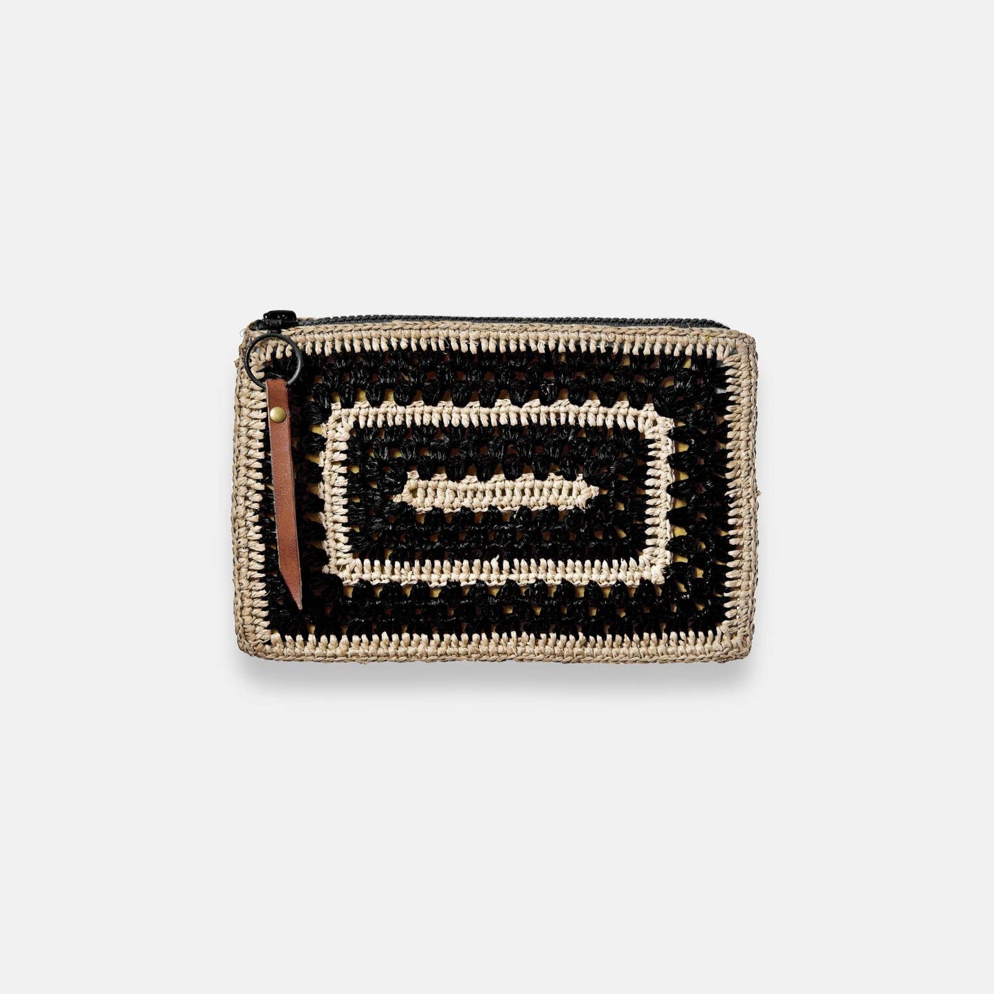 COCO POCKET SS24 - Pochette en raphia bicolore