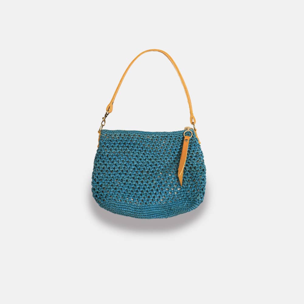 Balagan Lacy SS23 - Sac à bandoulière en raphia ajouré - Sans-Arcidet