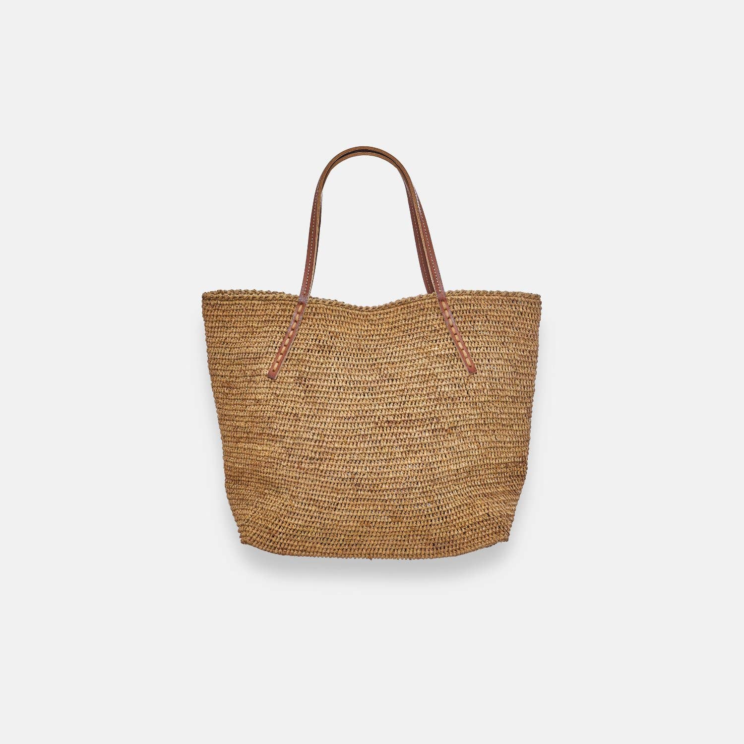BEBY MA-C SS24 - Sac fourre-tout classique en raphia - Sans-Arcidet