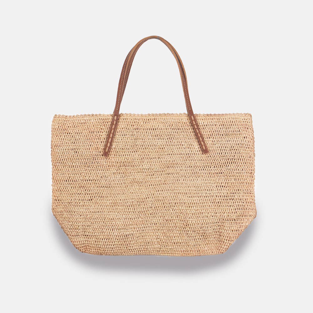 Beby MA-C SS23 - Panier classique en raphia à mailles serrées - Sans-Arcidet