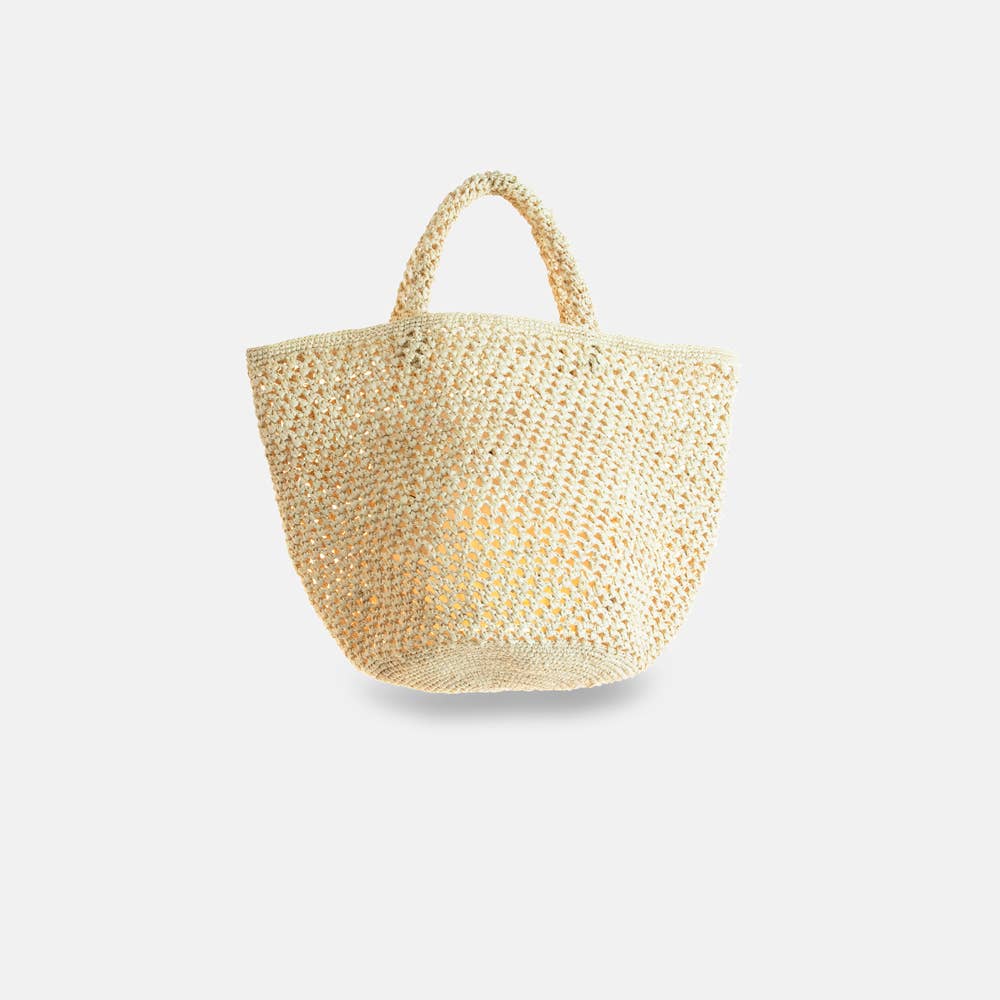 Kapity Lacy SS23 - Panier classique en raphia ajouré - Sans-Arcidet