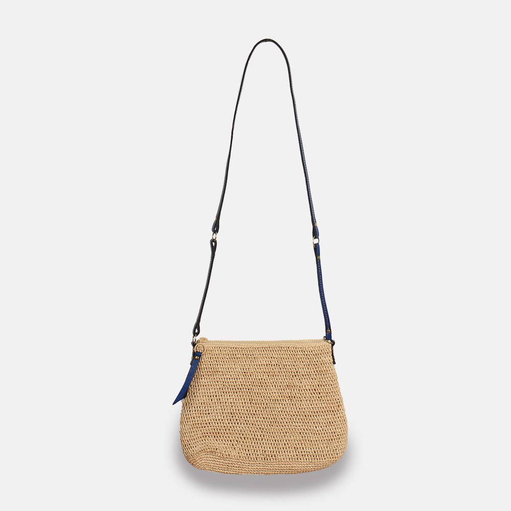 Balagan MA SS23 - Sac à bandoulière en raphia à mailles serrées