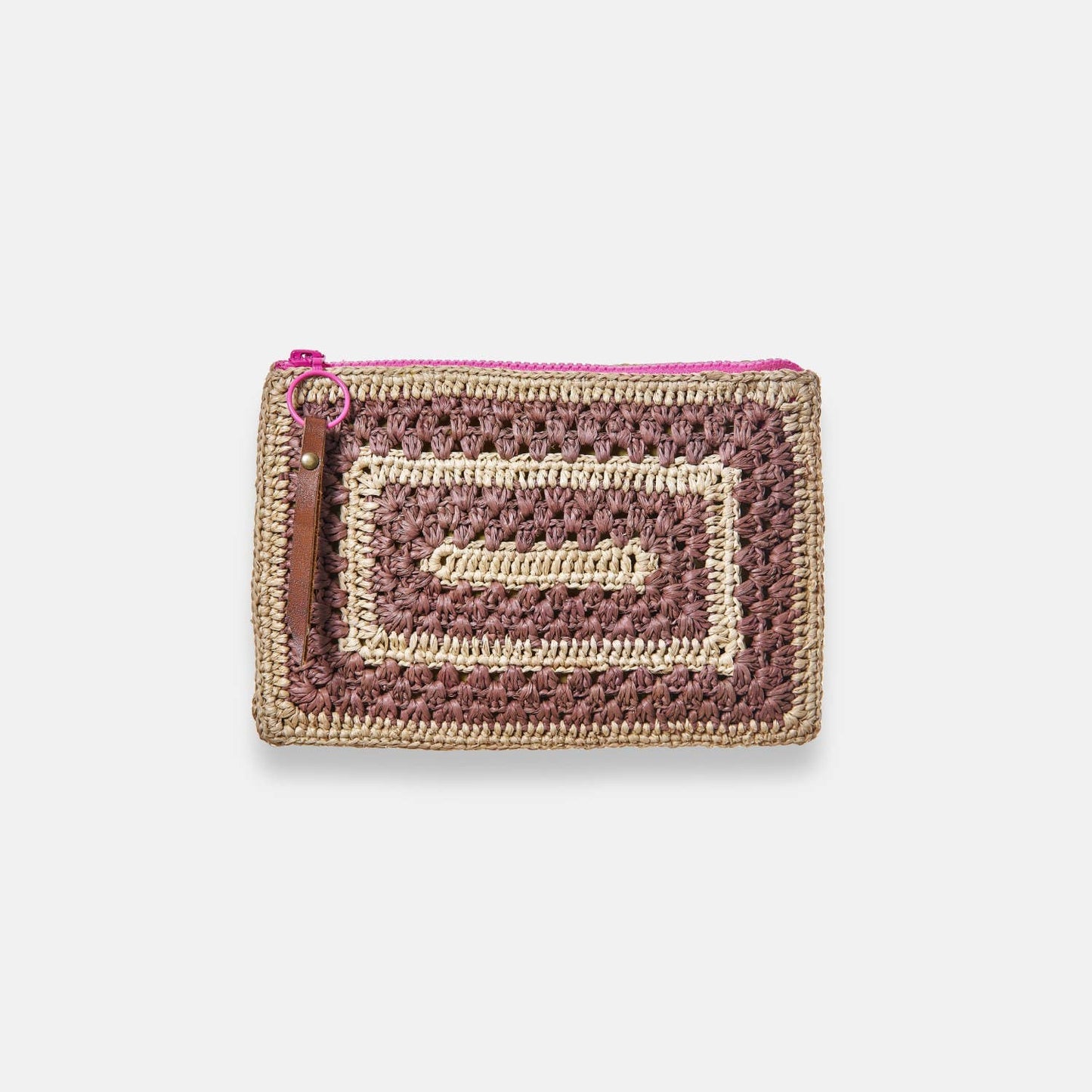 COCO POCKET SS24 - Pochette en raphia bicolore