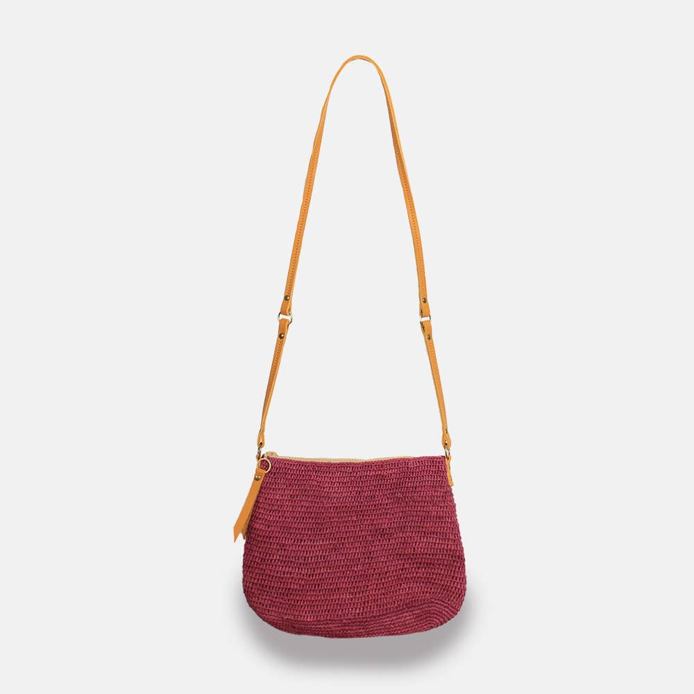 Balagan MA SS23 - Sac à bandoulière en raphia à mailles serrées