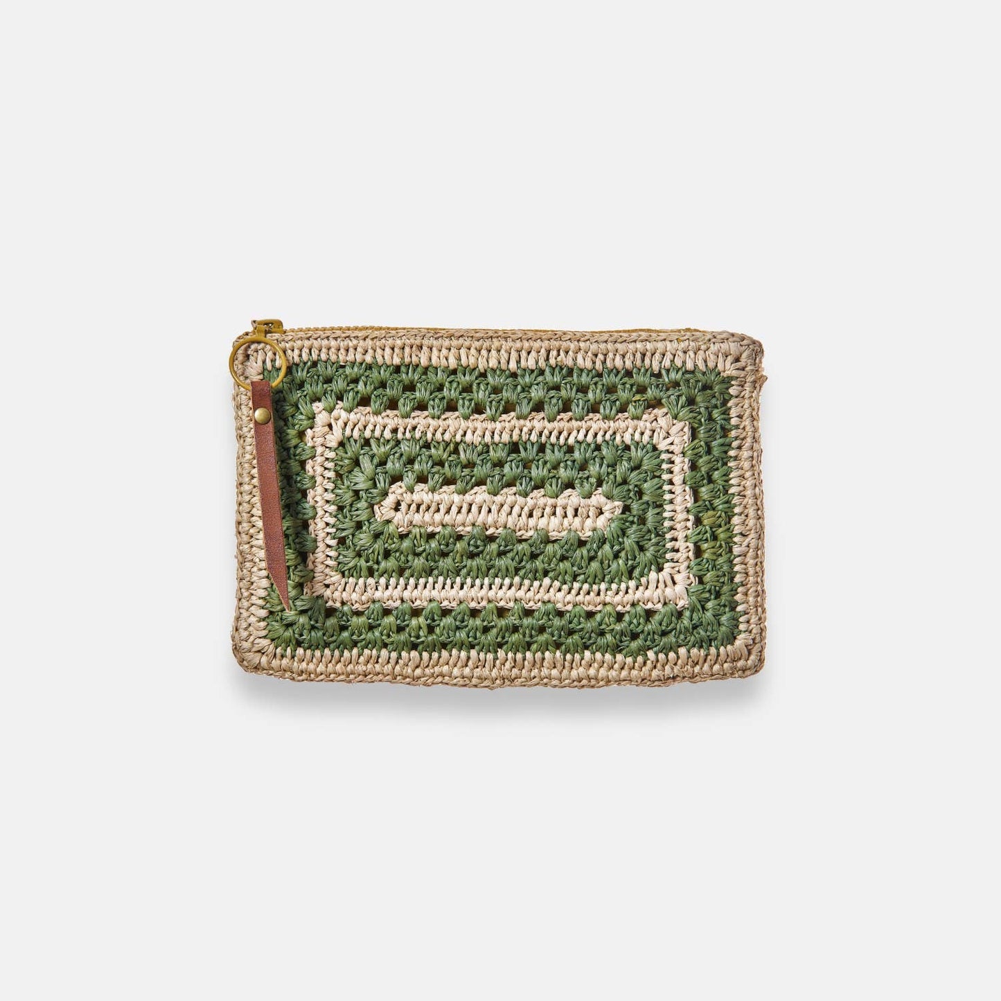COCO POCKET SS24 - Pochette en raphia bicolore