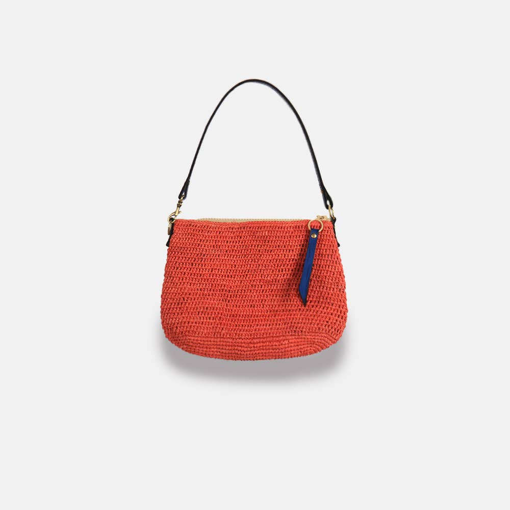 Balagan MA SS23 - Sac à bandoulière en raphia à mailles serrées