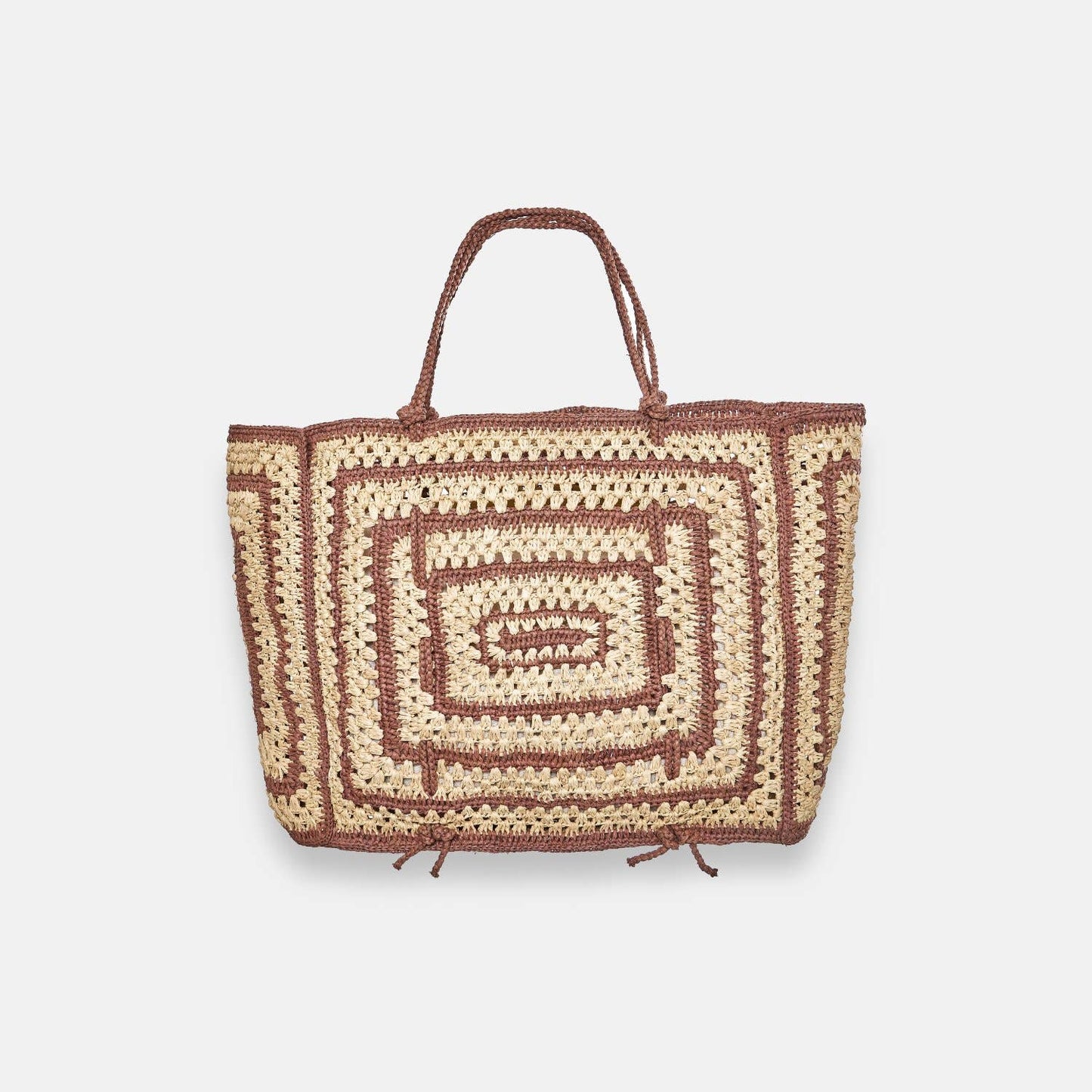 COCO BAG SS24 - Sac fourre-tout en raphia bicolore - Sans-Arcidet