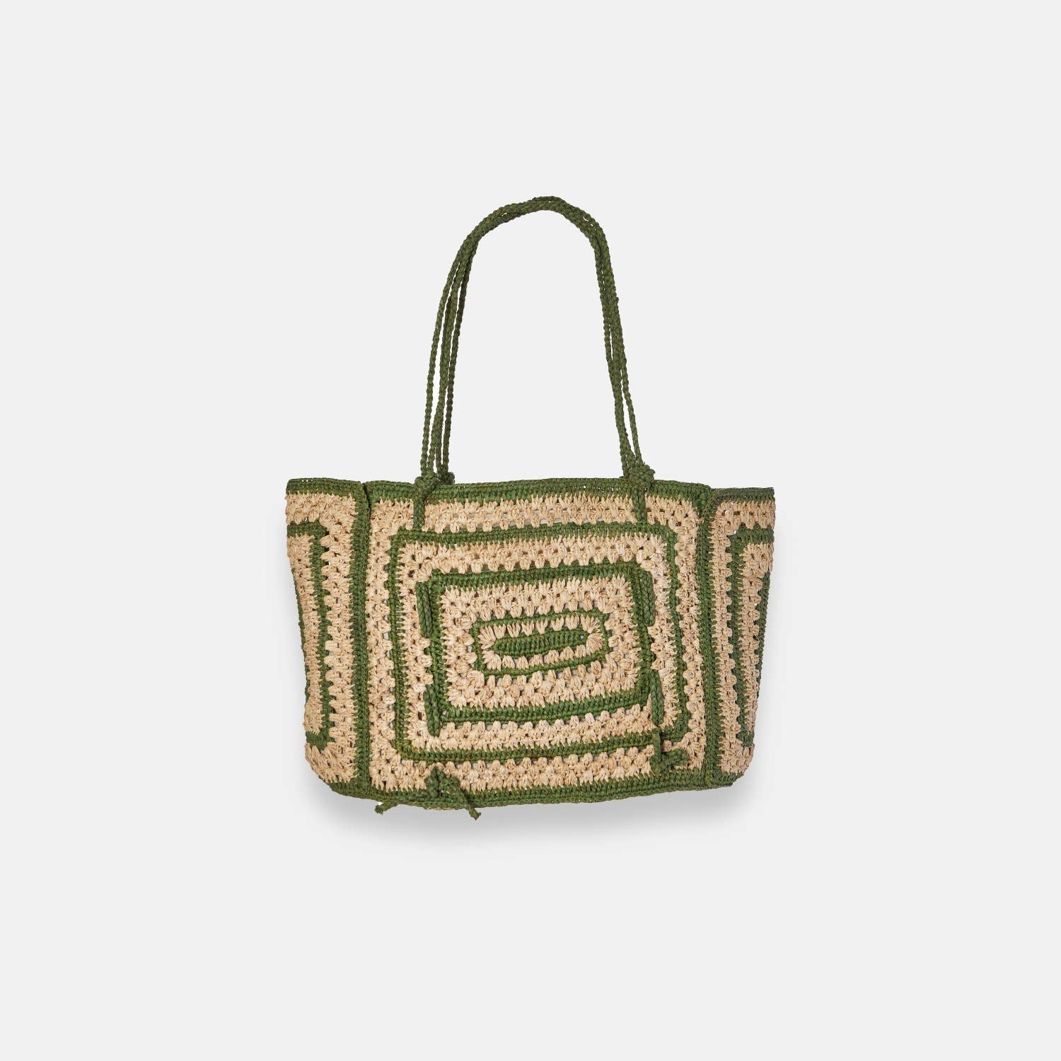 COCO BAG SS24 - Sac fourre-tout en raphia bicolore - Sans-Arcidet