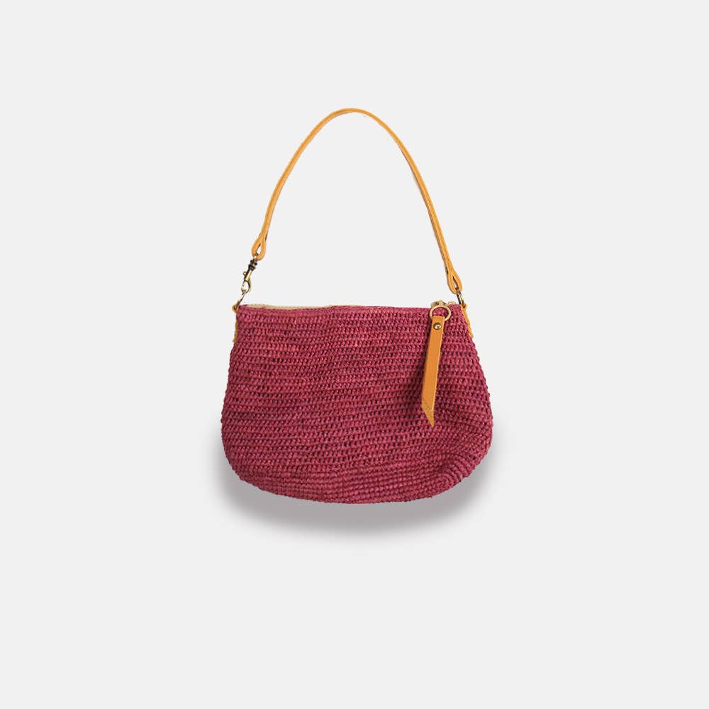 Balagan MA SS23 - Sac à bandoulière en raphia à mailles serrées