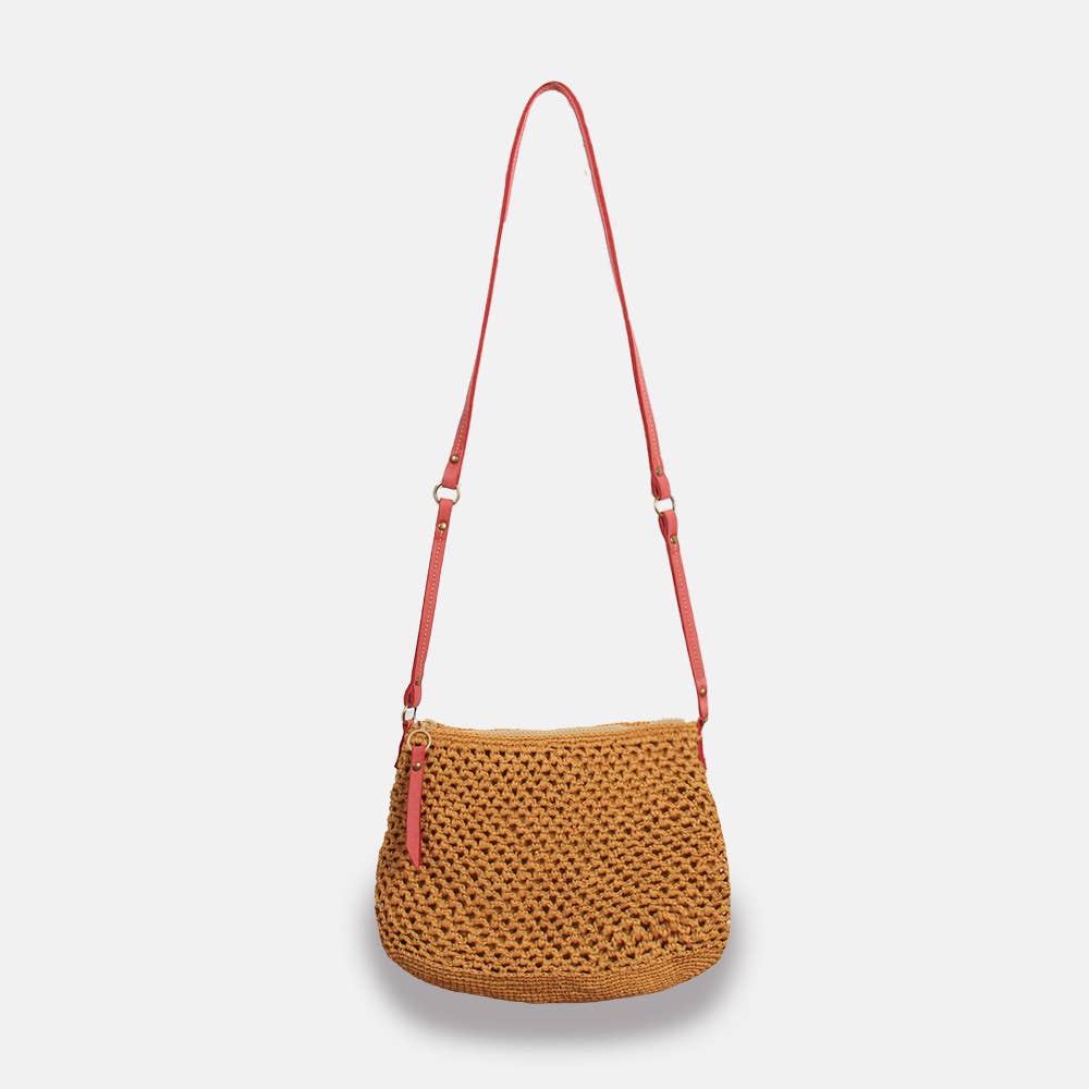 Balagan Lacy SS23 - Sac à bandoulière en raphia ajouré - Sans-Arcidet