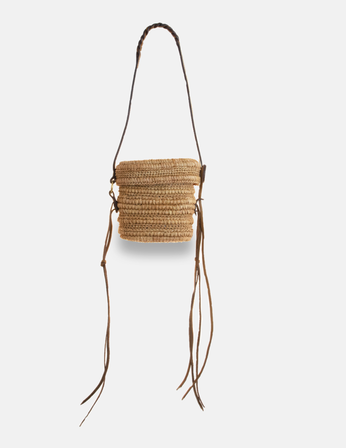 Boris SS23- Sac en raphia à poignée tressée - Sans-Arcidet