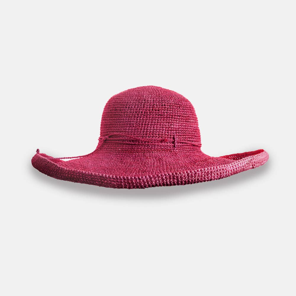 Magnolia SS23 - Chapeau à large bord en raphia - Sans-Arcidet