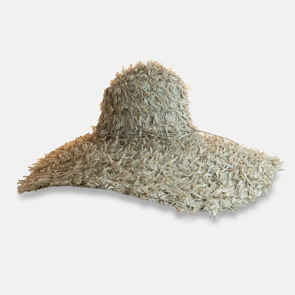 Summertime SS22 - Chapeau à large bord en raphia - Sans-Arcidet